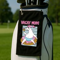Funny Unicorn Chillin On Donut In Vacay Mode Gift Golf Towel