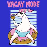 Funny Unicorn Chillin On Donut In Vacay Mode Gift Magnet