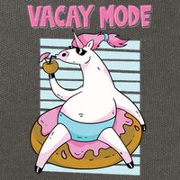 Funny Unicorn Chillin On Donut In Vacay Mode Gift Cotton Canvas Backpack
