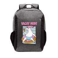 Funny Unicorn Chillin On Donut In Vacay Mode Gift Vector Backpack