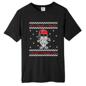 Funny Ugly Christmas Biker Gnome Motorcycle Lover Gift Xmas Gift Tall Fusion ChromaSoft Performance T-Shirt