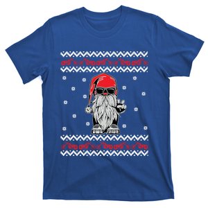 Funny Ugly Christmas Biker Gnome Motorcycle Lover Gift Xmas Gift T-Shirt