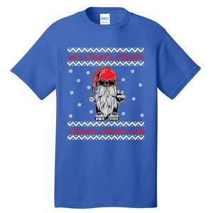 Funny Ugly Christmas Biker Gnome Motorcycle Lover Gift Xmas Gift Tall T-Shirt