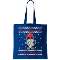 Funny Ugly Christmas Biker Gnome Motorcycle Lover Gift Xmas Gift Tote Bag