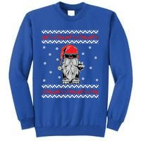 Funny Ugly Christmas Biker Gnome Motorcycle Lover Gift Xmas Gift Tall Sweatshirt