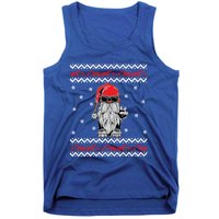 Funny Ugly Christmas Biker Gnome Motorcycle Lover Gift Xmas Gift Tank Top