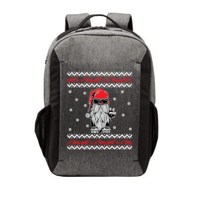 Funny Ugly Christmas Biker Gnome Motorcycle Lover Gift Xmas Gift Vector Backpack