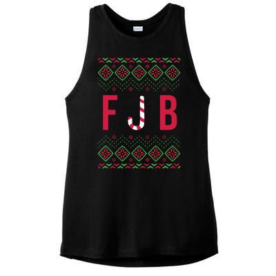 FJB Ugly Christmas Sweater Ladies PosiCharge Tri-Blend Wicking Tank