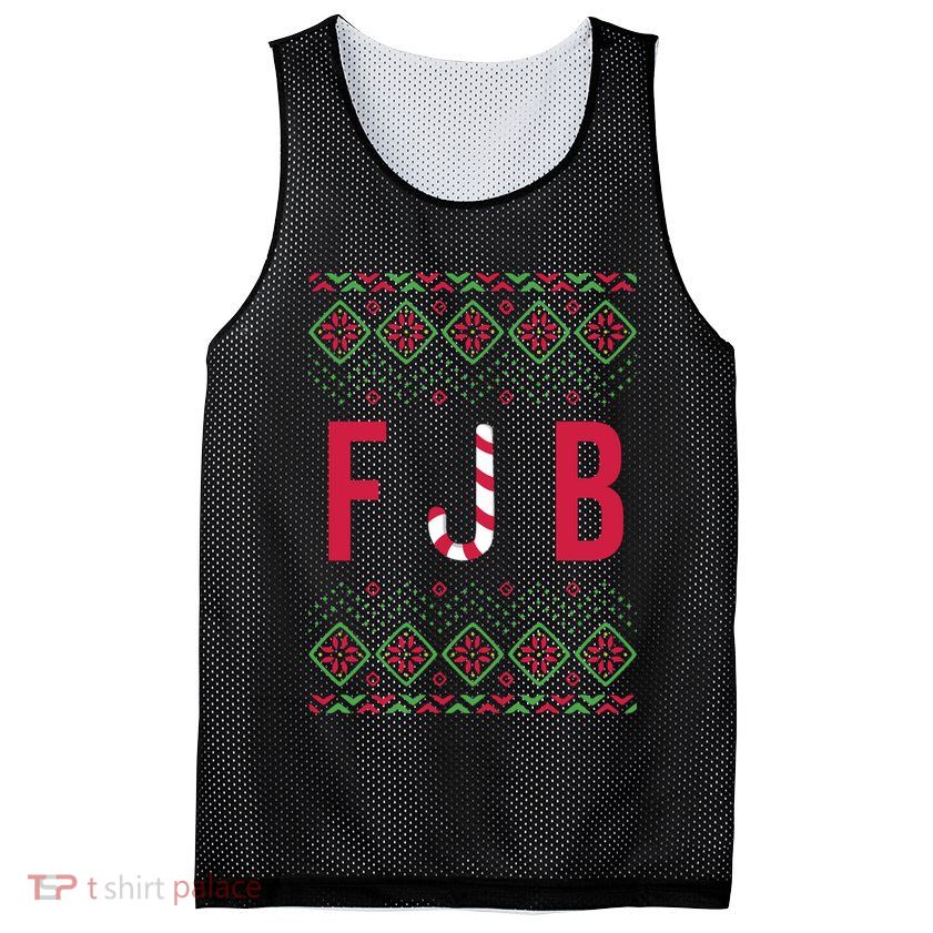 FJB Ugly Christmas Sweater Mesh Reversible Basketball Jersey Tank