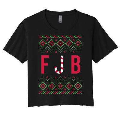 FJB Ugly Christmas Sweater Women's Crop Top Tee