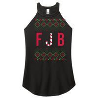 FJB Ugly Christmas Sweater Women’s Perfect Tri Rocker Tank