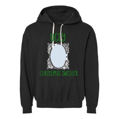 Funny Ugly Christmas Sweater With Mirror Garment-Dyed Fleece Hoodie