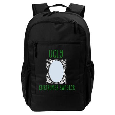 Funny Ugly Christmas Sweater With Mirror Backpack