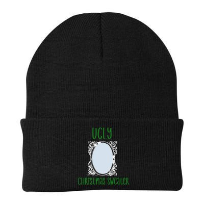 Funny Ugly Christmas Sweater With Mirror Beanie