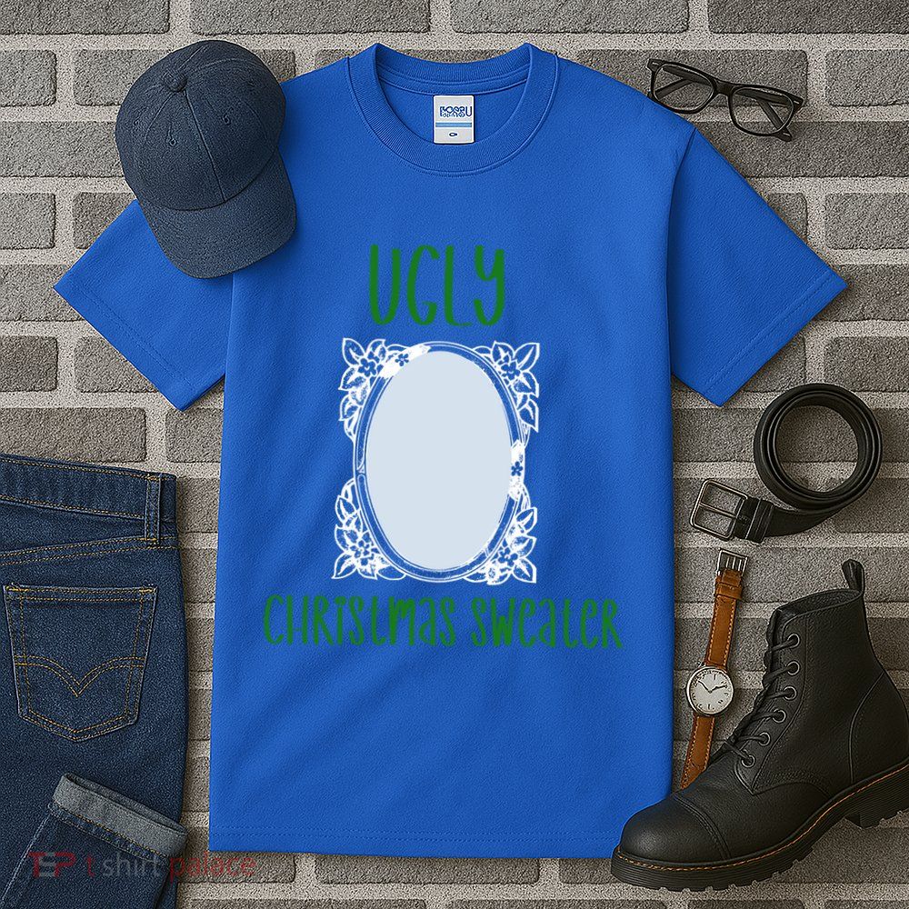 Funny Ugly Christmas Sweater With Mirror Tall T-Shirt