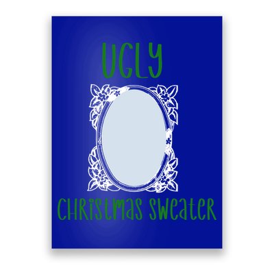 Funny Ugly Christmas Sweater With Mirror Poster