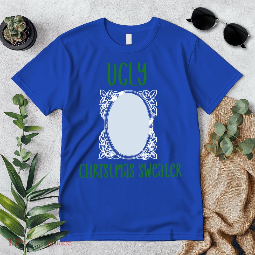 Funny Ugly Christmas Sweater With Mirror Premium T-Shirt
