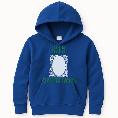 Funny Ugly Christmas Sweater With Mirror Kids Hoodie