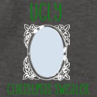Funny Ugly Christmas Sweater With Mirror Vector Backpack