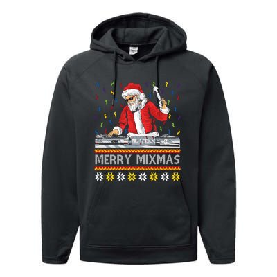 Five Ugly Christmas Sweaters For Djs Performance Fleece Hoodie