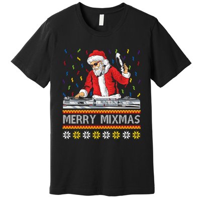 Five Ugly Christmas Sweaters For Djs Premium T-Shirt