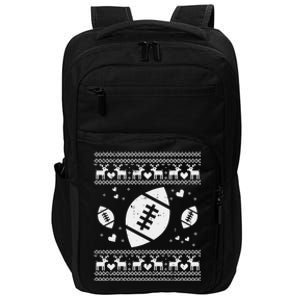 Football Ugly Christmas Sweater Ball Sport Player Boy Gift Impact Tech Backpack