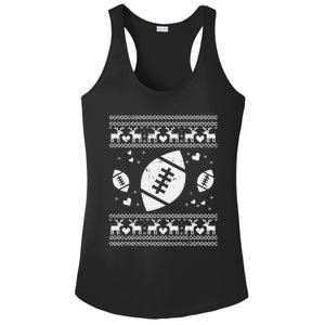 Football Ugly Christmas Sweater Ball Sport Player Boy Gift Ladies PosiCharge Competitor Racerback Tank