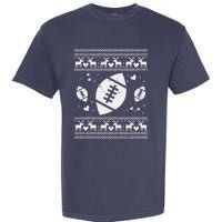 Football Ugly Christmas Sweater Ball Sport Player Boy Gift Garment-Dyed Heavyweight T-Shirt