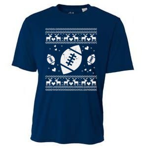 Football Ugly Christmas Sweater Ball Sport Player Boy Gift Cooling Performance Crew T-Shirt