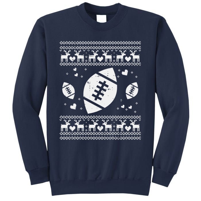 Football Ugly Christmas Sweater Ball Sport Player Boy Gift Sweatshirt