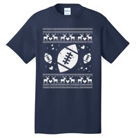 Football Ugly Christmas Sweater Ball Sport Player Boy Gift Tall T-Shirt