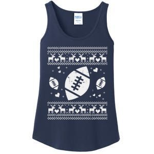 Football Ugly Christmas Sweater Ball Sport Player Boy Gift Ladies Essential Tank