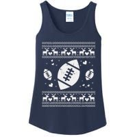 Football Ugly Christmas Sweater Ball Sport Player Boy Gift Ladies Essential Tank