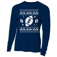 Football Ugly Christmas Sweater Ball Sport Player Boy Gift Cooling Performance Long Sleeve Crew