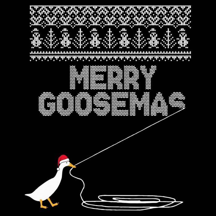 Funny Ugly Christmas Sweater Merry Goosemas Farm Life Bucket Hat