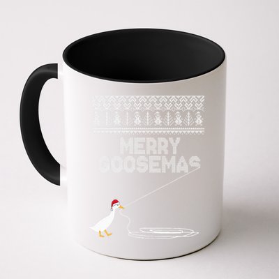 Funny Ugly Christmas Sweater Merry Goosemas Farm Life Mug