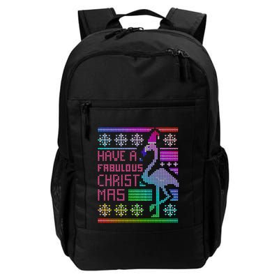 Flamingo Ugly Christmas Backpack