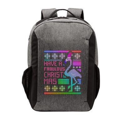 Flamingo Ugly Christmas Vector Backpack