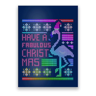Flamingo Ugly Christmas Poster