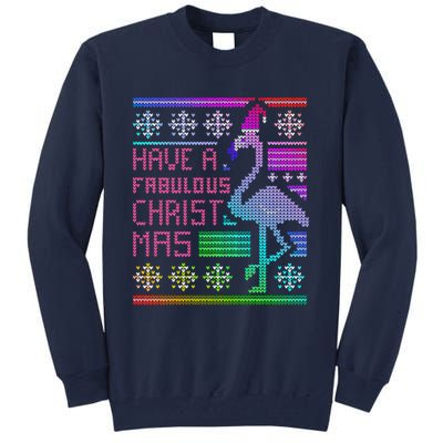 Flamingo Ugly Christmas Tall Sweatshirt