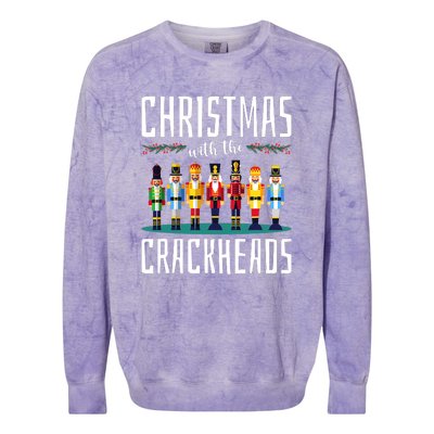 Family Ugly Christmas With The Crackheads Colorblast Crewneck Sweatshirt