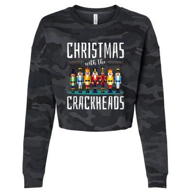 Family Ugly Christmas With The Crackheads Cropped Pullover Crew