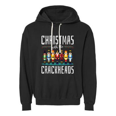 Family Ugly Christmas With The Crackheads Garment-Dyed Fleece Hoodie