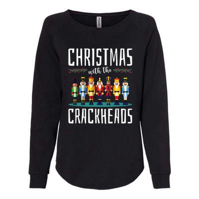 Family Ugly Christmas With The Crackheads Womens California Wash Sweatshirt