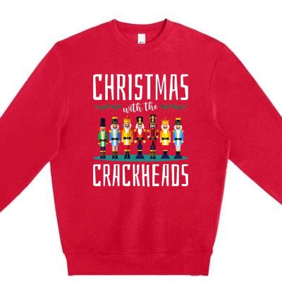 Family Ugly Christmas With The Crackheads Premium Crewneck Sweatshirt