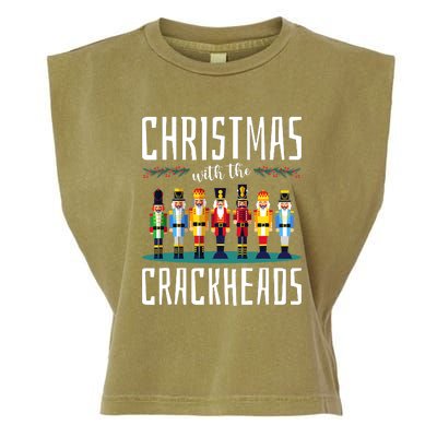 Family Ugly Christmas With The Crackheads Garment-Dyed Women's Muscle Tee