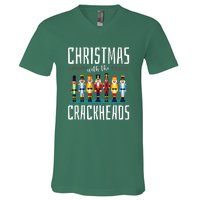 Family Ugly Christmas With The Crackheads V-Neck T-Shirt