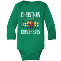 Family Ugly Christmas With The Crackheads Baby Long Sleeve Bodysuit