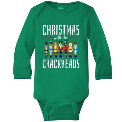 Family Ugly Christmas With The Crackheads Baby Long Sleeve Bodysuit