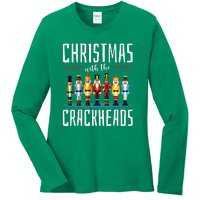 Family Ugly Christmas With The Crackheads Ladies Long Sleeve Shirt